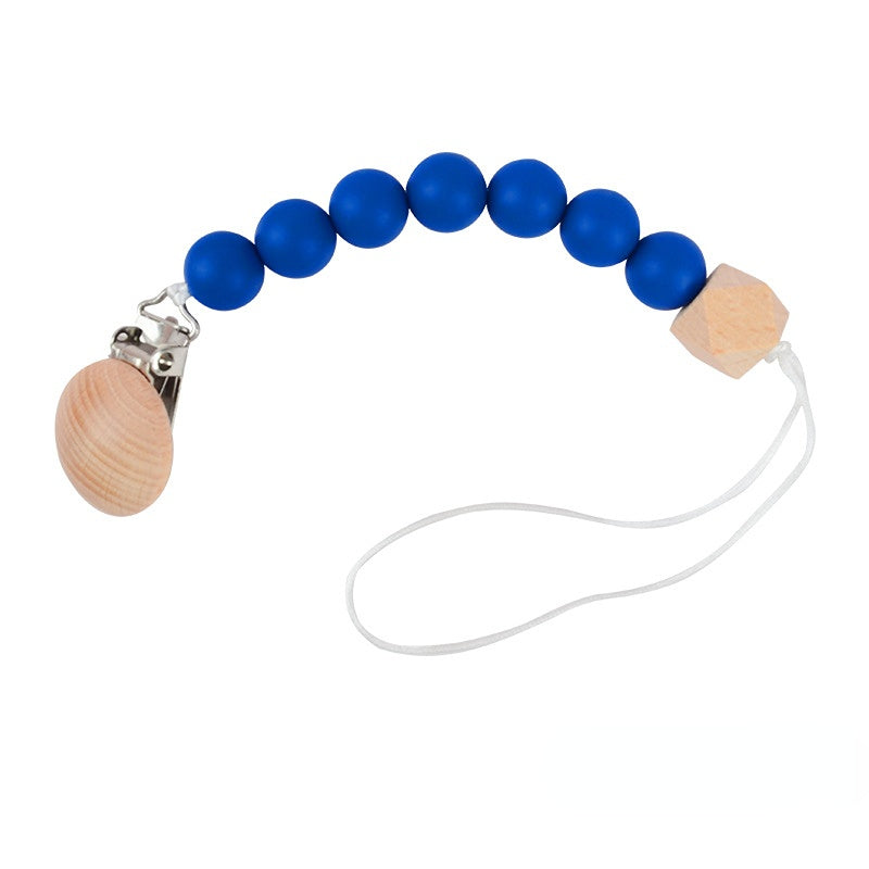 Venta al por mayor Suministros para bebés con cadena de mordedura de haya de silicona para bebés